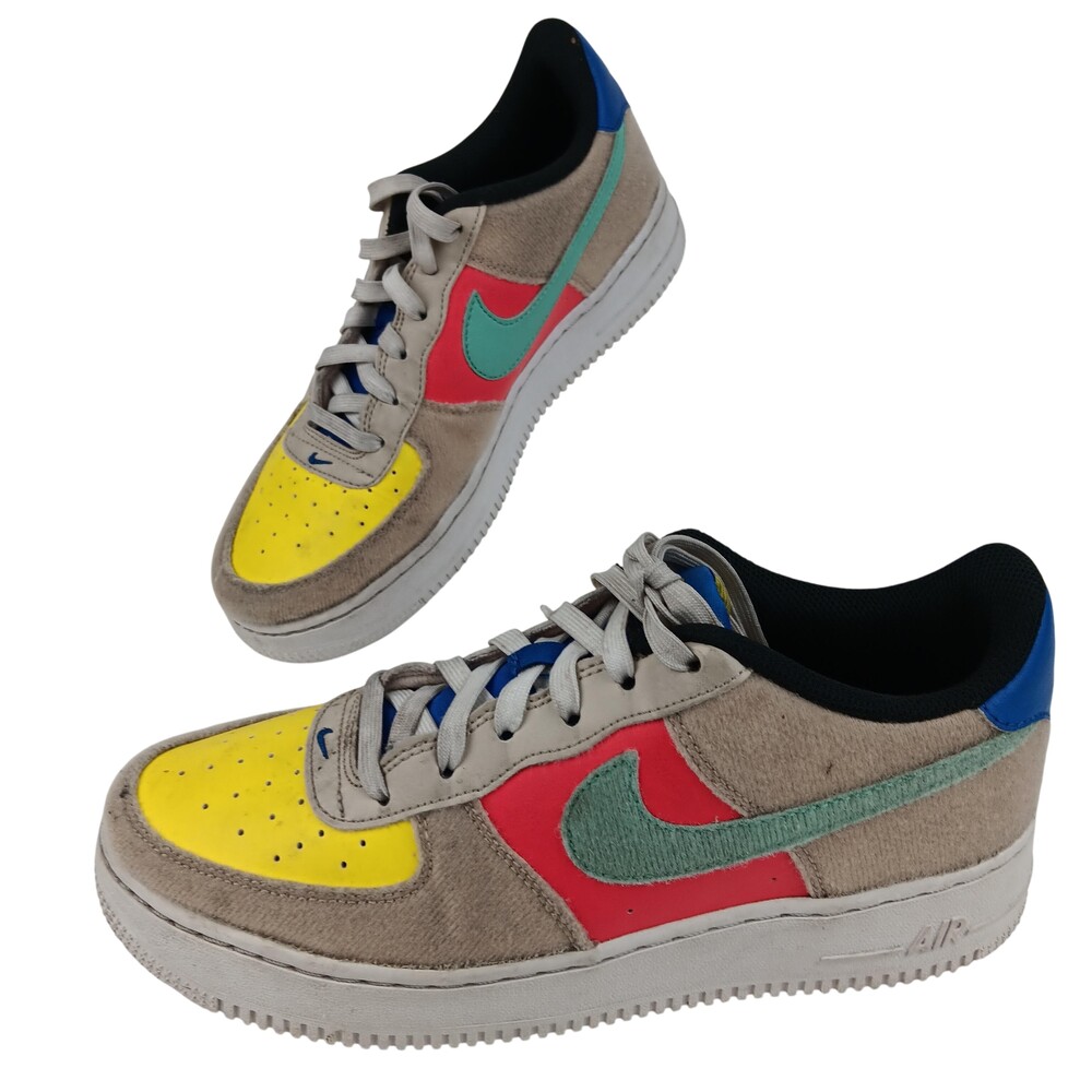 Nike Air Force 1 Low Shoes Mens Size 6 Corduroy Patch Swoosh FN7818-100